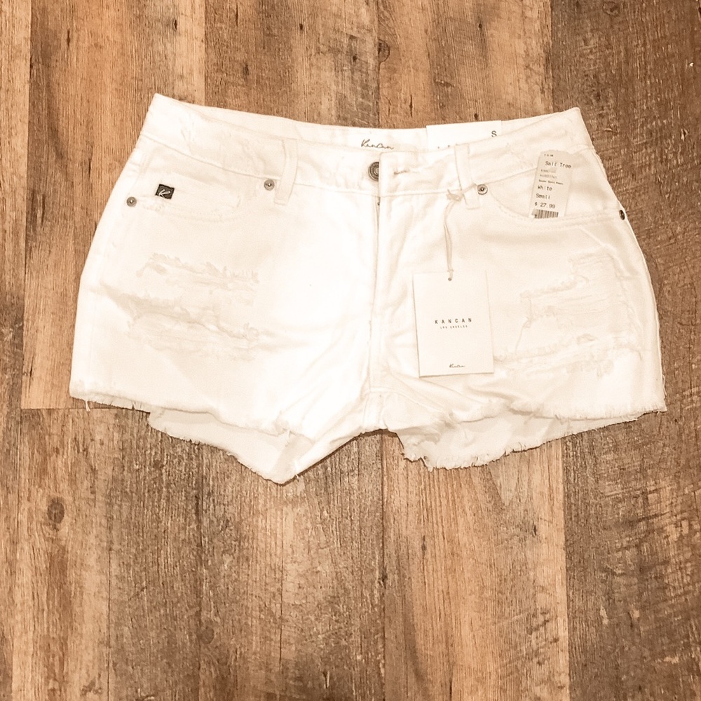 White Kancan shorts! NWT!